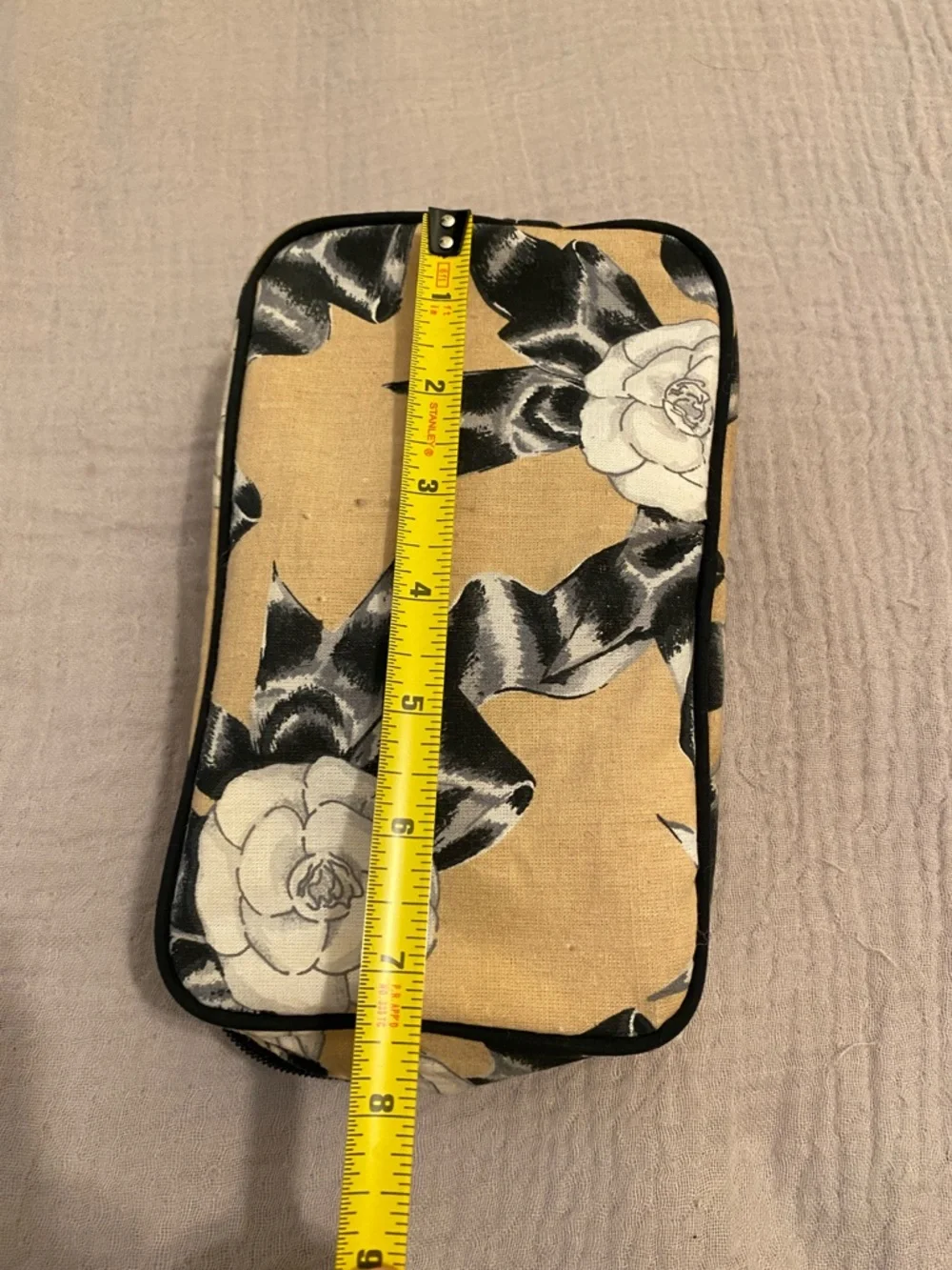 Chanel Vintage cosmetic bag .